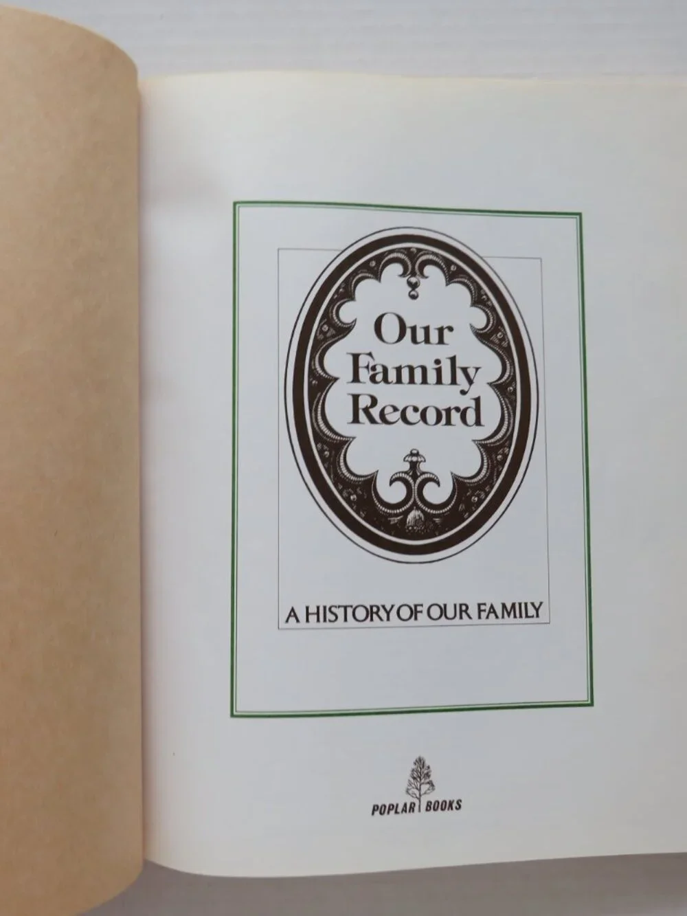 Our Family Record A History Of Our Family Red Gold Hardcover Book Vintage Unused